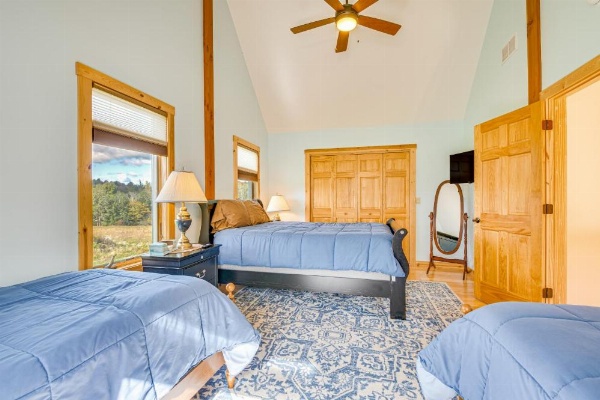 Spacious and Secluded Forksville Home Fire Pit image 16