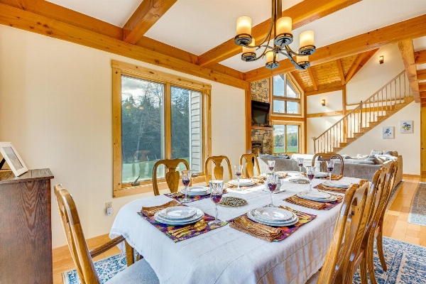 Spacious and Secluded Forksville Home Fire Pit image 6